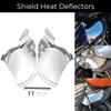 Motorcycle Accessory 1 Pair Heat Deflector Shields ABS Plastic Chrome Fit For Harley Softail Heritage Classic FLHC 2018-2026