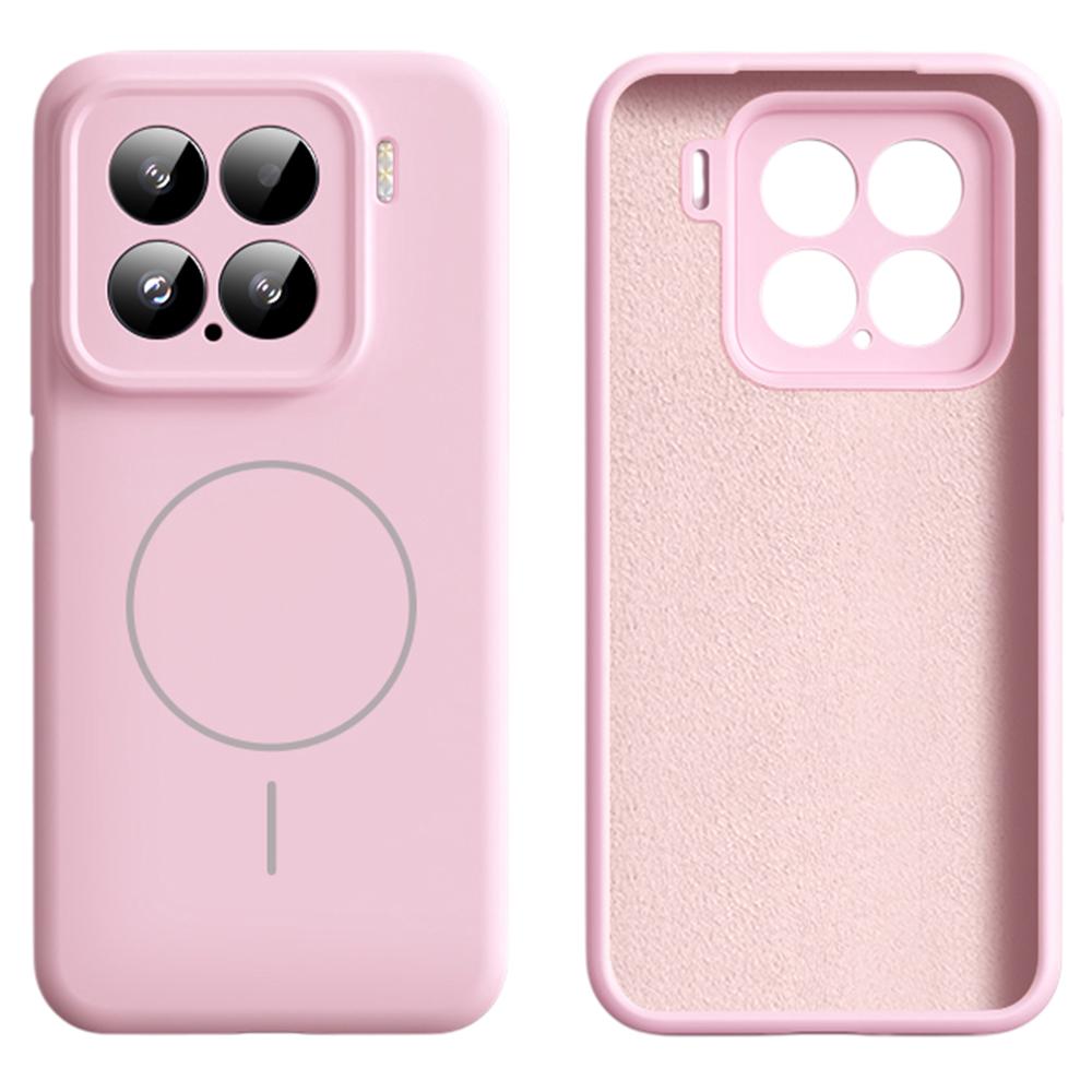 For Xiaomi 15 Case Compatible with MagSafe Soft Skin-Touch Liquid Silicone+PC Phone Cover