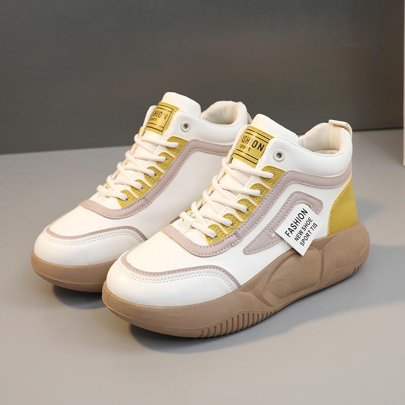 

[Customized] YB6020-5 new simple women s shoes 2025 spring and autumn Korean version heightened thick-soled versatile casual shoes 35