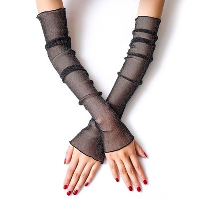 1 Pair Cuff Sunscreen Lace Gloves Summer Female Arm and Legs Sleeve Anti-UV Girl Long Cuff