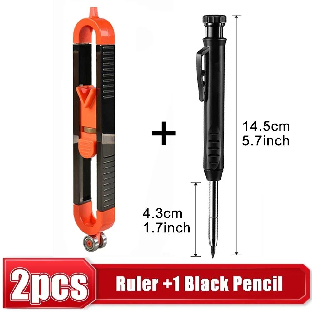 Measuring tool contour scribing ruler contour lock, precision woodworking instrument, adjustable locking contour copier
