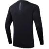 Anta Running Series Solid Color Crew Neck Pullover Long Sleeve T-Shirt Men Tops Black 952435405-4