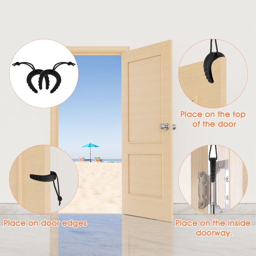2Pcs Safety Anti-Pinch Hand Guard Anti-collision Baby Safety Protector C-Shaped Door Stopper Home