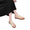 Summer Linen Slippers Women's New Cover Toe Casual Sandals Beach Shoes Seaside Vacation Soft Flat Roman Shoes