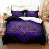 3D Buddha Bedding Set Microfiber Luxury Printed Down Duvet Cover Pillowcase 2/3 Birthday Gift AU210 * 240 Full Size Quick Drying Soft Home Textile
