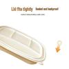 Biodegradable Corn Starch 4-Compartment Lunch Box
