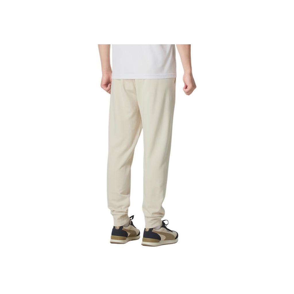 Puma Solid Color Comfortable Breathable Mid-Rise Knitted Workout Pants Men Bottoms Off-White 629339-87