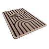Huaqianguhh Minimalist Bathroom Rug, Absorbent Non-Slip Floor Mat, Rectangular Door Mat for Home Entrance Bedroom Living Room