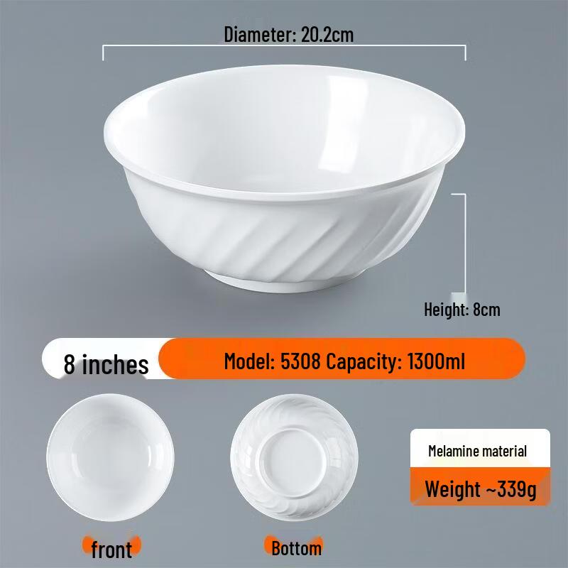 JingJingRS A5 Melamine Noodle Bowl
