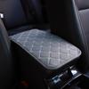 Universal Armrest Case Cover Fabric, Linen Embroidery, Breathable and Anti Slip Central Armrest Case Cover