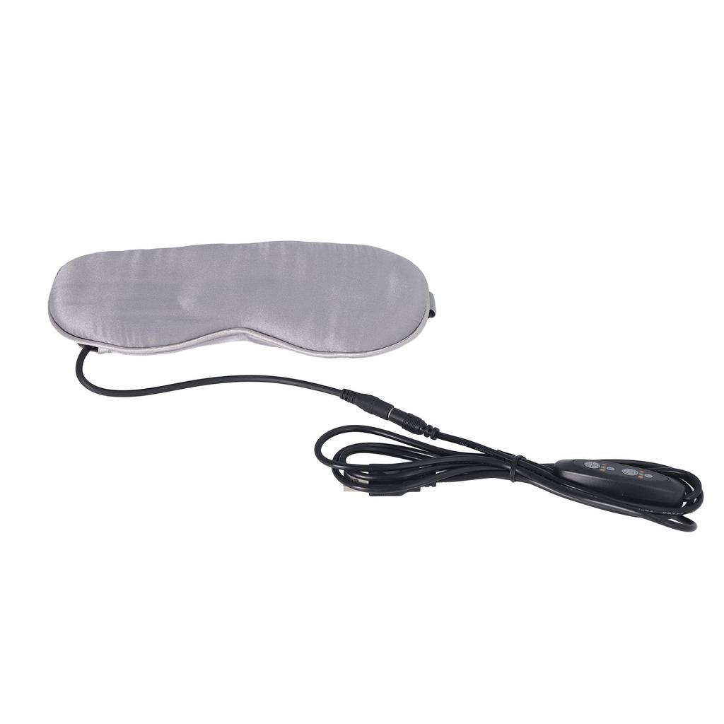 USB Electric Heated Eye Pad Fatigue Relief Blackout Sleep Steam Eye Patch Ice Breathable Silk Eye