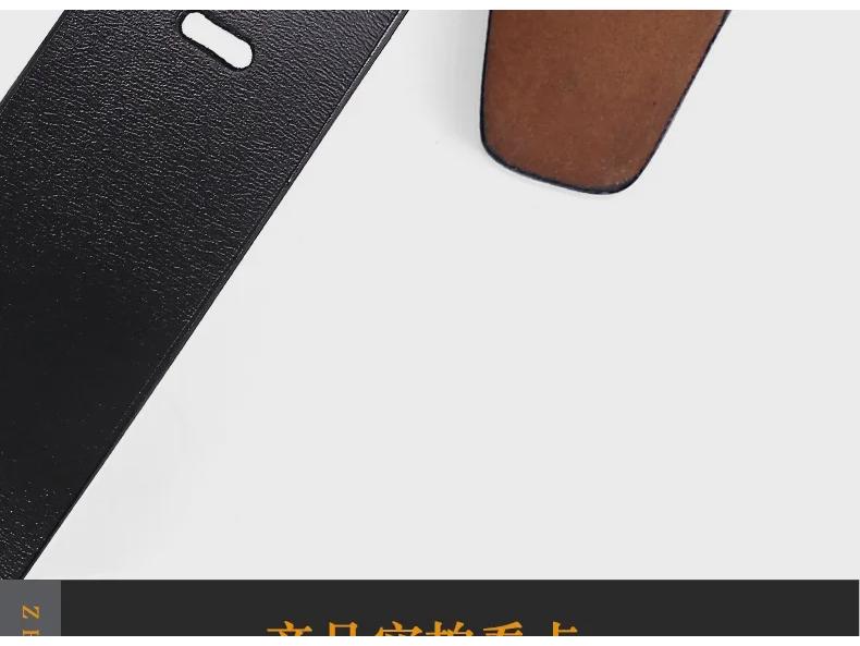 Herren Retro Ledergürtel mit extra breitem Gürtelband und Dornschließe, reines Rindsleder Echtleder