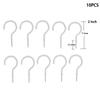 10 Pcs Mug Shouldered Hanger Cup Hooks Heavy Duty Screw-In Ceiling Hooks Cup