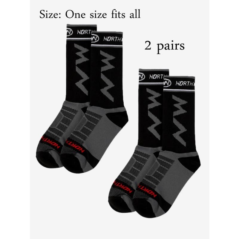 

2 пары носков для бега на открытом воздухе, тренировок, езды на велосипеде, носки для марафона на открытом воздухе, носки для футбола, баскетбола