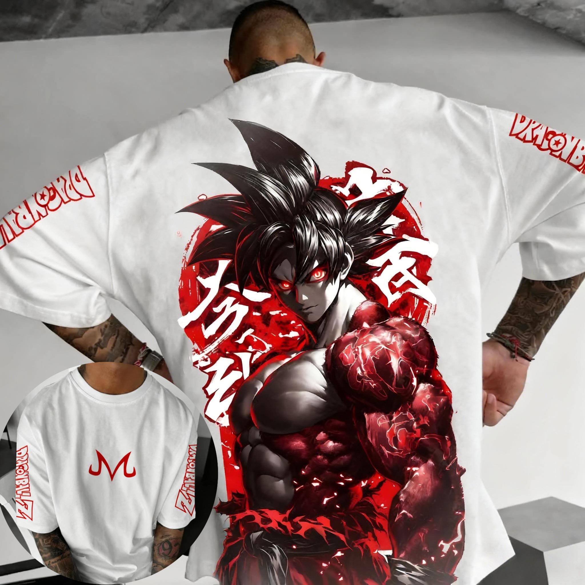 

New Dragon Ball Goku Printed Shortsleeved Bandai Loose Mens and Womens 2026 Summer Breathable Sporty Fashion Tshirts 4XL