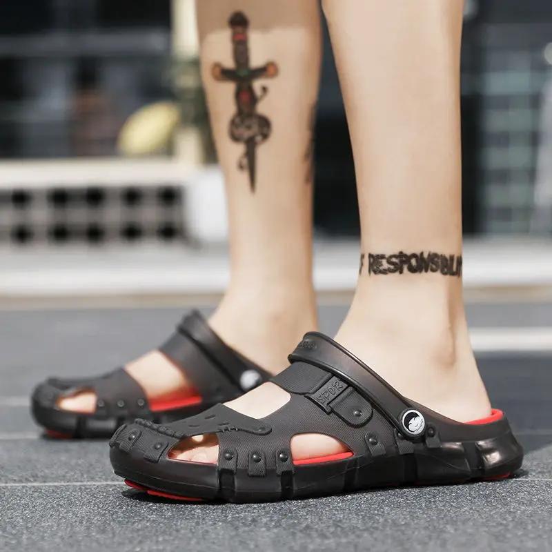 Fashion Ultralight Men's Sandal Hole Shoes in Welcome Deal Luxury H Adult Casual Outdoor Cheap Liquidation Summer Sale Buy 39 Male Shoe