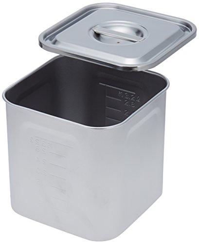 Yamashita Kogei AG 21-0 Graduated Square Kitchen Pot, 16.5cm (4.2L), 04-0224-0412