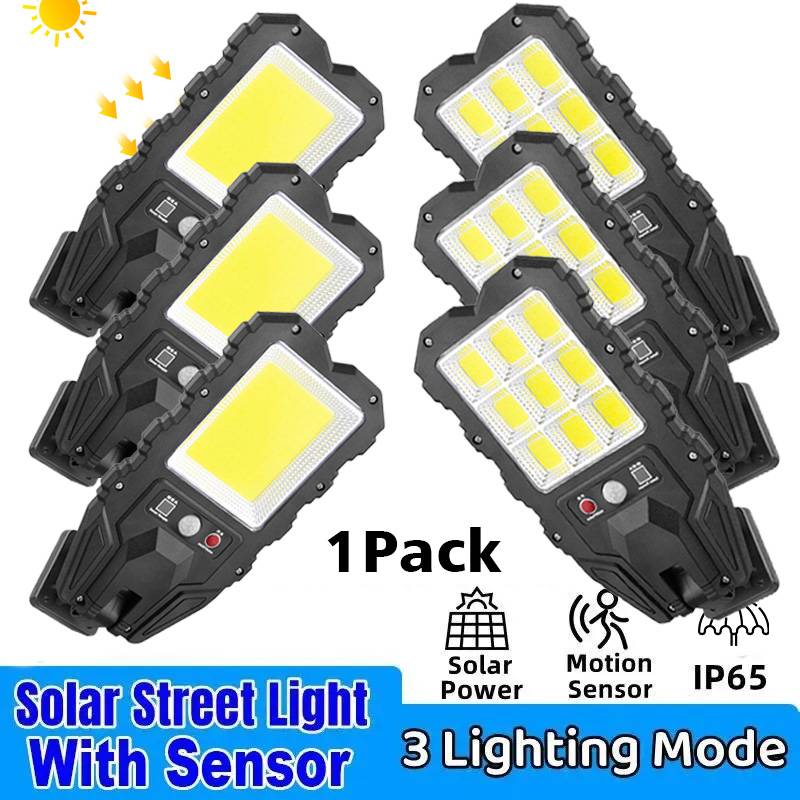 induction Solar Light Outdoor With 3 Mode Waterproof Motion Sensor Security Lighting LED Wall Street Lamp for Garden 108COB