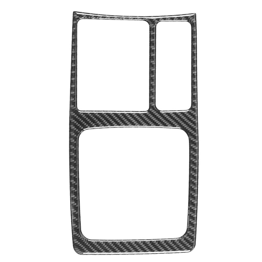 Carbon Fiber Gear Shift Panel Cover Interior Trim Decoration Fit for Mitsubishi Lancer DE ES 2008‑2016