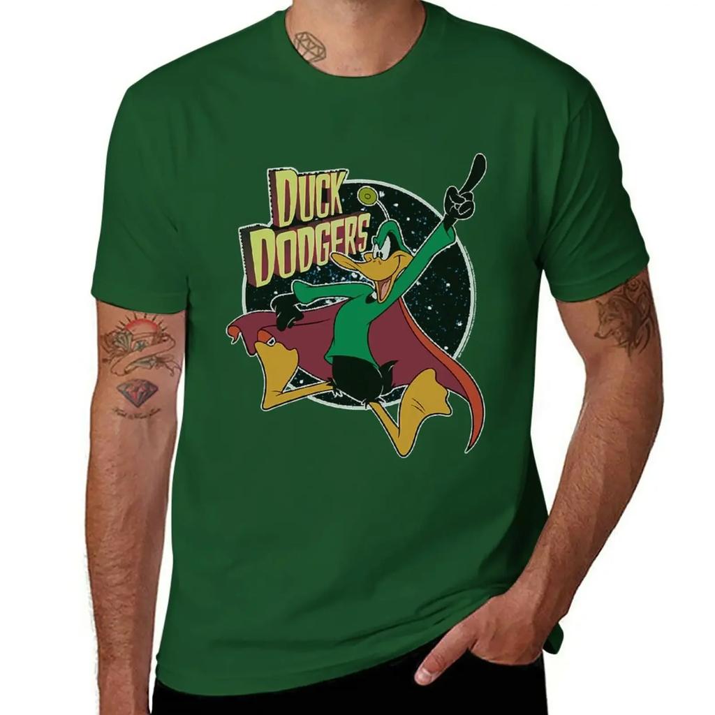 anime cute tops blank t shirts t-shirt Duck Dodgers T-Shirt clothing harajuku graphic t shirts oversized