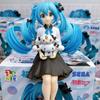 Original SEGA Hatsune Miku Cinnamoroll Anime Figure Noddle Stopper Toy Action Figure Anime Figure PVC Model Collection Doll Gift