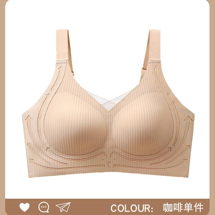 

Traceless gather and close sub-breast lift soft support machine wash fixed cup Traceless adjustment bra m suitable for 52.5kg and below 32/70, 34/75abc