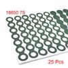 100pcs Self-Adhesive 21700 18650 26650 Battery Insulating Gasket, Hollow Paperboard Electrical Insulation Pad Rings 1S-8S Solid