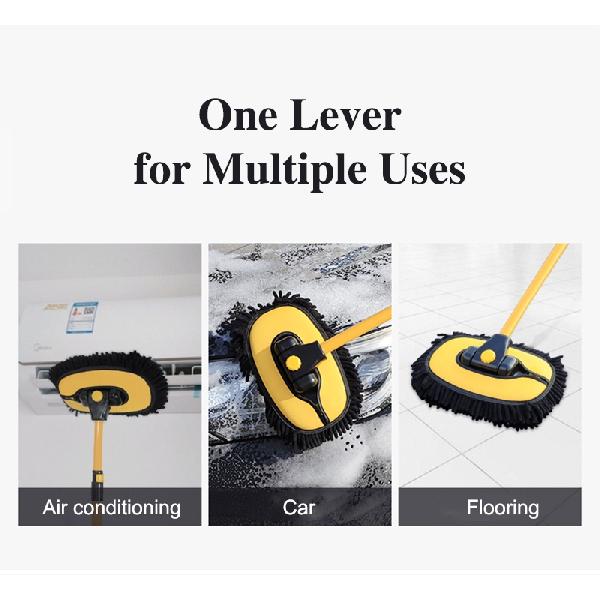 New Car Cleaning Brush Telescoping Long Handle Washing Mop Chenille Broom Universal Car Brushes Tools Auto