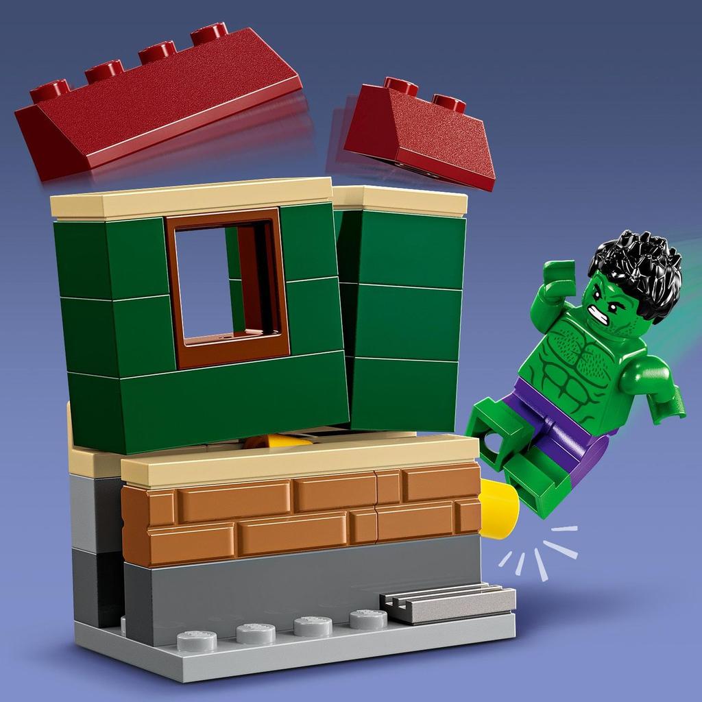 LEGO Marvel Iron Man and Hulk on Bikes Toy - Birthday Present, Building Blocks, Educational Toy for Boys and Girls, Ages 4, 5, 6, Marvel Goods, Figure