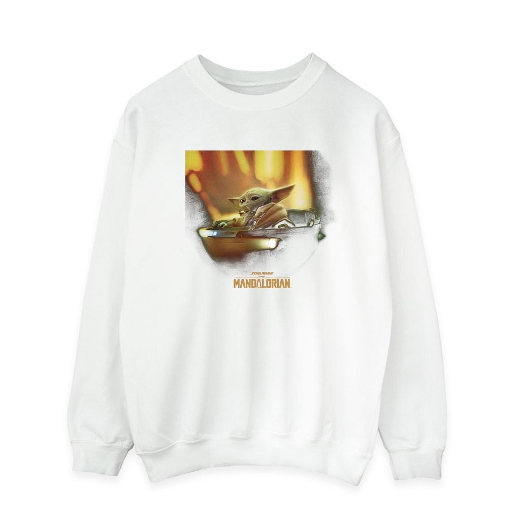 STAR WARS Mens The Mandalorian Grogu Painted Sweatshirt