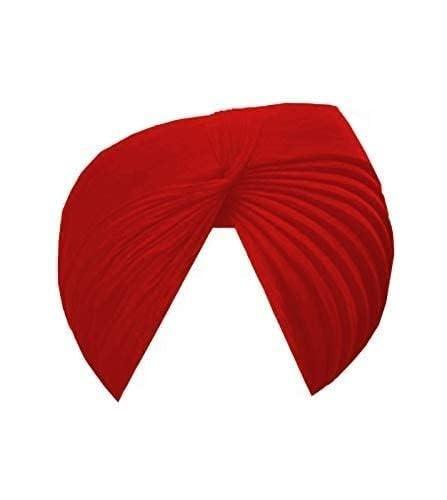 @ Sikh Turban Stoff Farbe rot für Männer