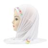 Easy To Wear Girls Instant Hijab Scarf Muslim Hijabs Handmade Flower Amira Lovely Flower Headscarf Turban for 2-6 Years Kids