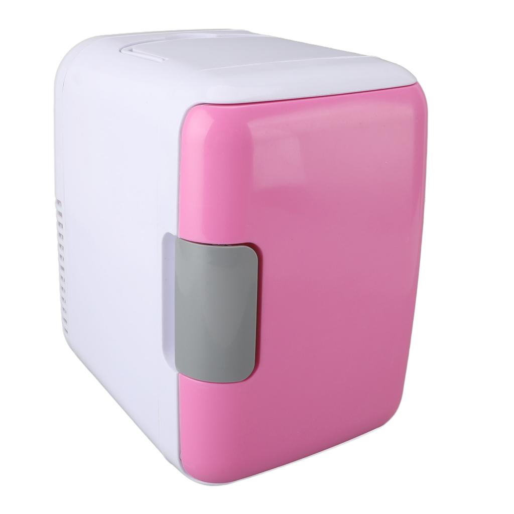 4L Mini Fridge Cooling Warming Low Noise Single Door Portable Small Refrigerator for Car Use