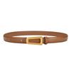 Belt Ladies Leather Belt Girls Retro Cowhide Lazy Belt Women'S Decorative Outer