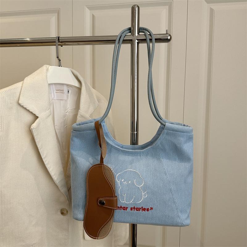 Niche puppy large-capacity tote bag spring new armpit bag leisure commuter handbag versatile