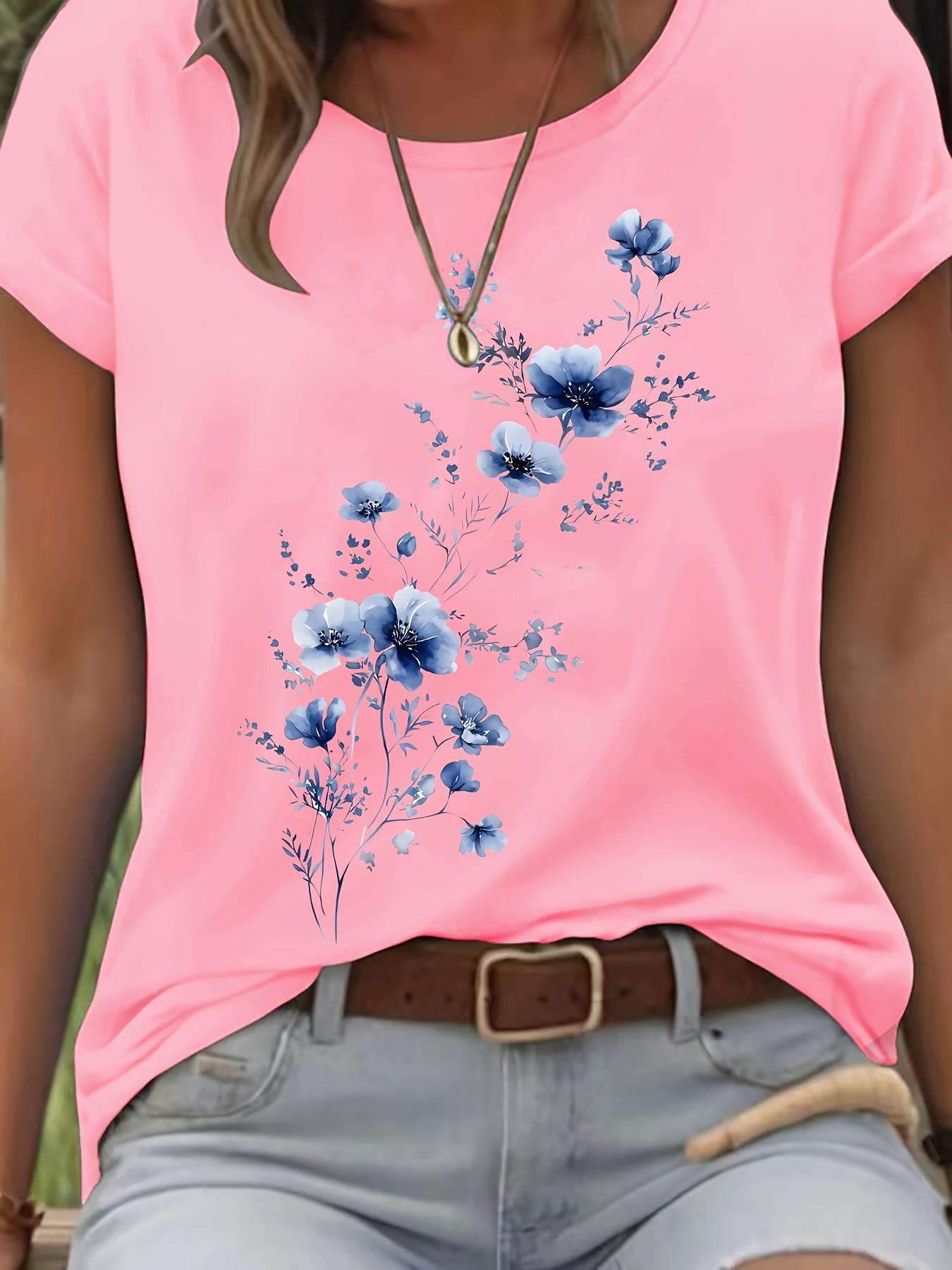 Women S Soft Breathable T-Shirt - Light Grey Floral Tee. S S дубильная кора