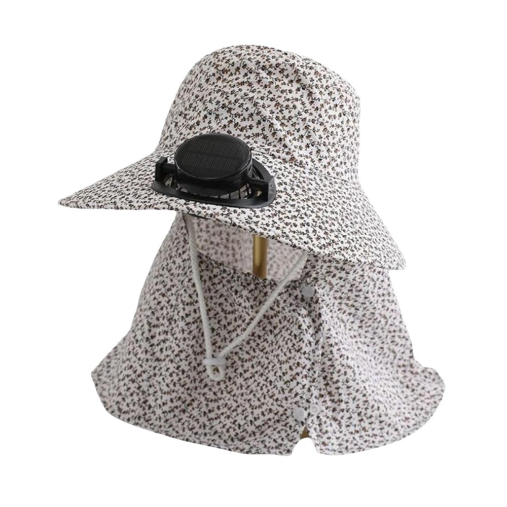 Breathable Solar Fan Cap USB Charging Cooling Fan Hat Sunscreen Cap Sun Cap  Outdoor Activities