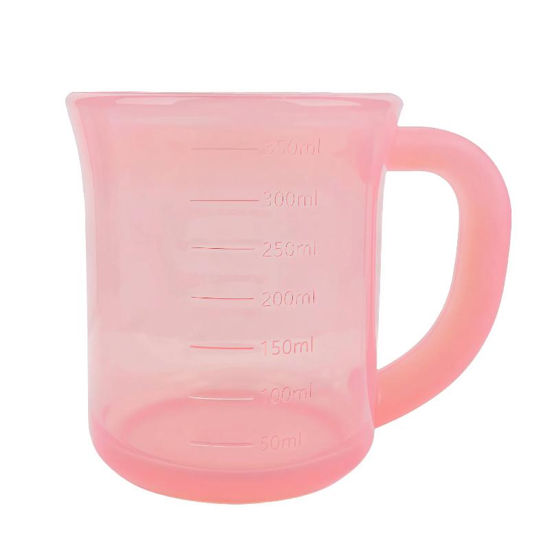 Silicone Graduated Cup, Silicone Water Cup And Measuring Cup, Anti-Drop Water Cup, Outdoor Water Cup, Visible Dual-Scale Liquid