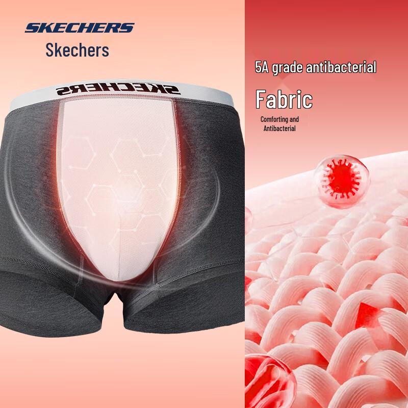 Skechers 2026 New Year Men s Anti-Odor Boxer Briefs P325M150 US 8