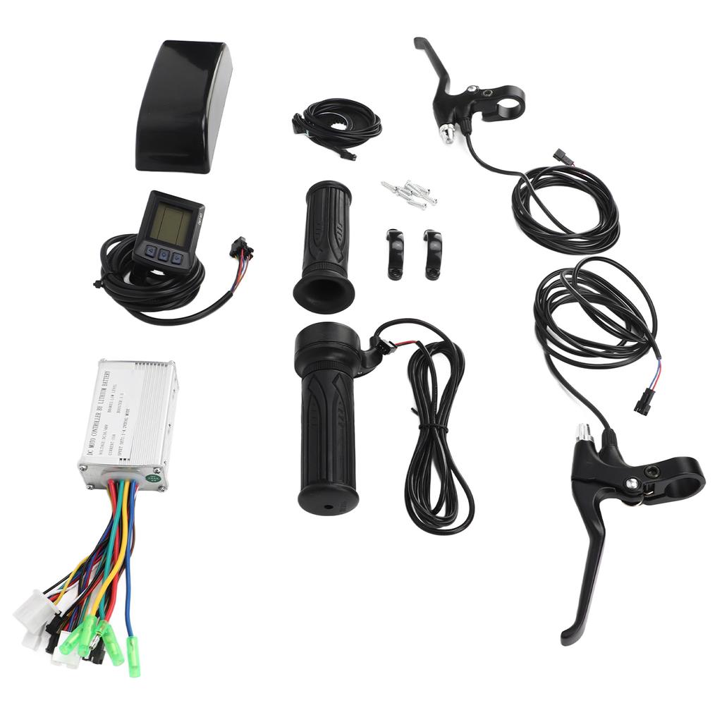 500W 22A DC 36V 48V Electric Bike Controller S866 Display Meter Thumb Throttle Brake Handle Set
