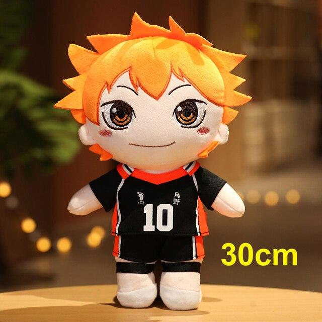 1ks 20/30cm Kawaii Haikyuu Plyšové hračky Krásné anime Hinata Syouyou Kageyama Tobio Vycpané měkké panenky Klíčenka Boys Dětský Vánoční dárek