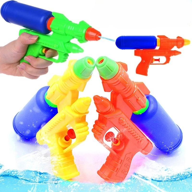 Colorful Portable Manual Water Gun for Kids - Summer Outdoor Beach Pool Garden Water Play Sprayer Pistol Toy Gift for Children