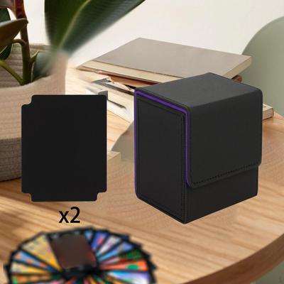 Caja para baraja de cartas Grande Gathering Cuero PU con Separadores Almacenamiento