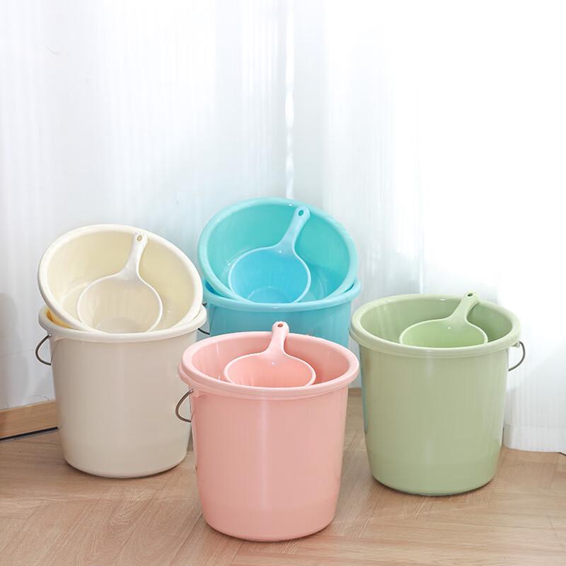 KODENOR Portable Water Bucket, Basin & Ladle Set