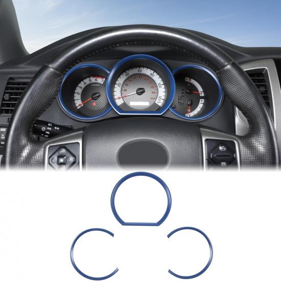 

Aunginsy Center Console Dashboard Ring Trim Kit Compatible with Toyota Tacoma 2011-2014 Central Control Tachometer Decoration Ring Cover Dash синий