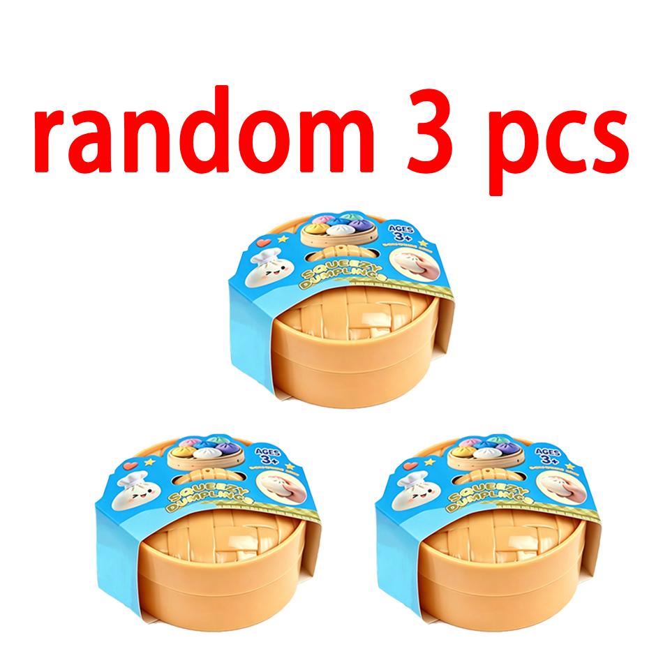 Blind Box Colorful Glitter Dumpling Squishy Relaxing  Antistress Enhance Happiness Rebound Squeeze Reliever Toy