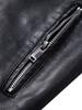 Men's Trendy PU Leather Motorcycle Jacket - Cross-Collar, Korean Style, Casual Spring/Autumn Coat