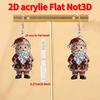 New Santa Claus Acrylic Earrings - Christmas Party Jewelry
