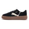 Suede Platform Cutout