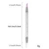 1 Pcs Double End Multi-Functional Silicone Nail Pen Quartz Cuticle Nail Polish Stick Grinding Dead Skin Remover For Nail Pen